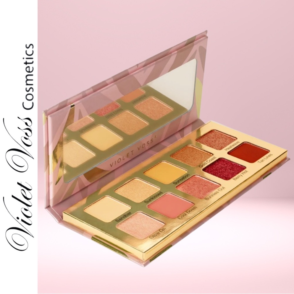 NWOB Violet Voss Cosmetics SunKissed Summer Pigment Palette Glitter Matte